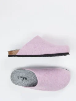 – Pantoffeln aus Filz in Flieder*Thies New
