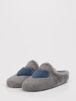 – Pantoffeln aus Textil in mit Herzmotiv*Thies New