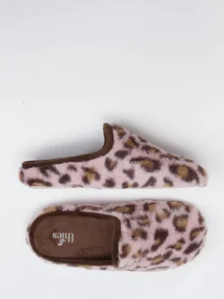 – Pantoffeln aus Textil mit Kunstfell in Altrosa*Thies Sale