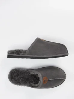 Herren Thies – Pantoffeln aus Veloursleder in