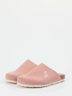 Damen Thies – Pantoletten aus Veloursleder in Alt