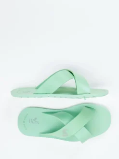 Damen Thies – Slides aus Synthetik in Mintgrün