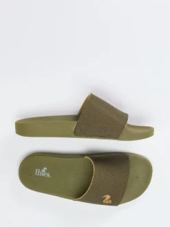 – Slides aus Textilmesh in Oliv*Thies