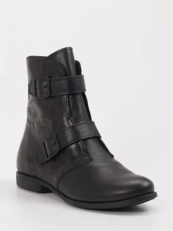 Damen Think – Biker-Stiefelette aus Leder in