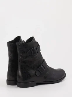 Damen Think – Biker-Stiefelette aus Leder in