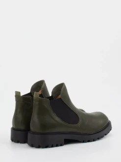 Damen Think – Chelsea Boots aus Kalbleder Oliv