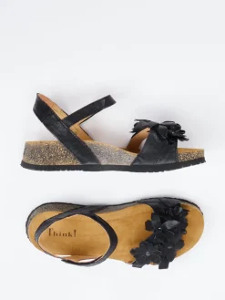 Damen Think – Komfortsandale aus Ziegenleder