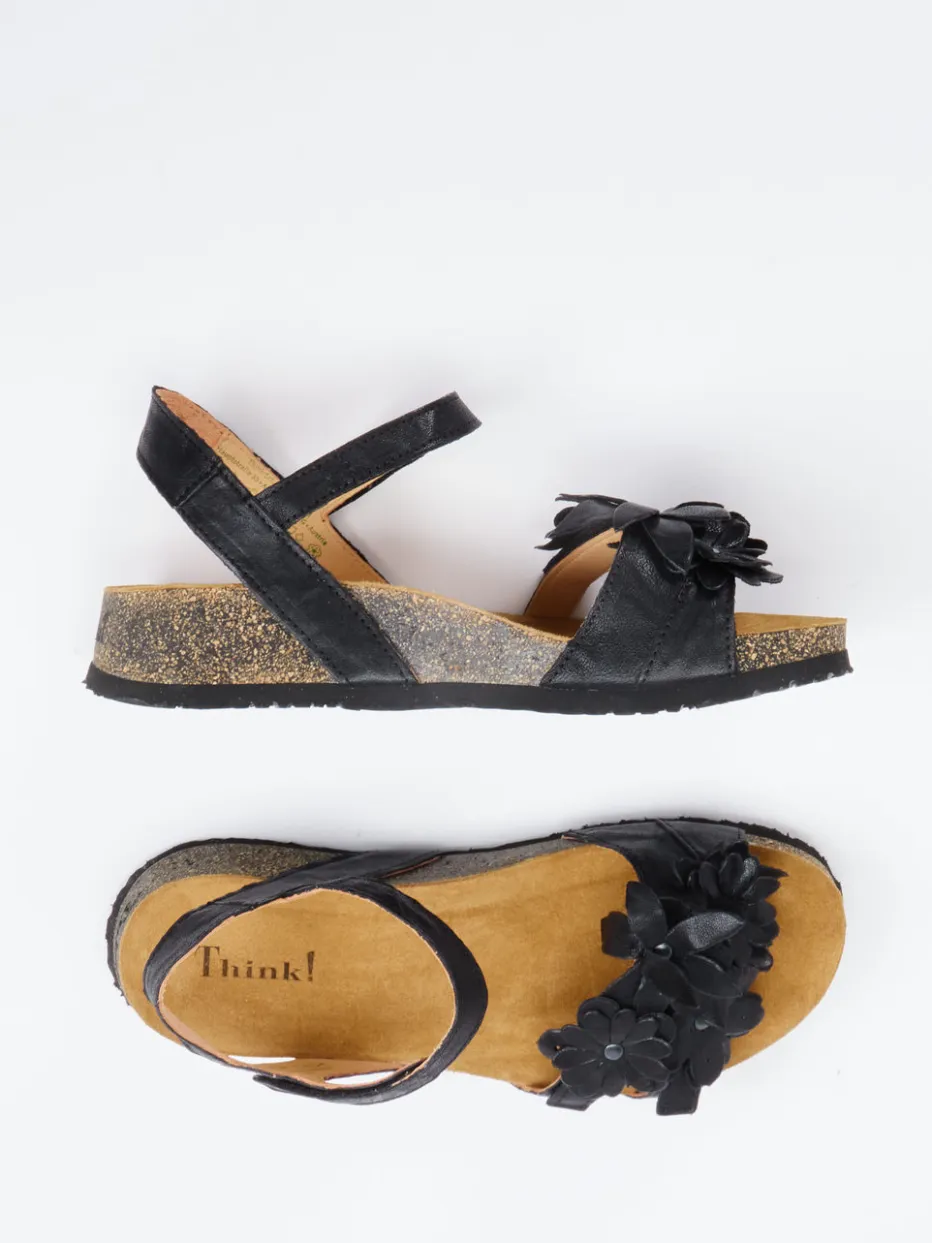 Damen Think – Komfortsandale aus Ziegenleder