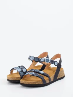 – Komfortsandale aus Ziegenleder in Dunkel*Think