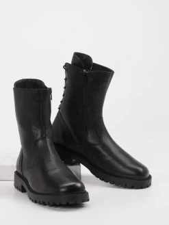 – Schnür-Boots aus Leder*Think
