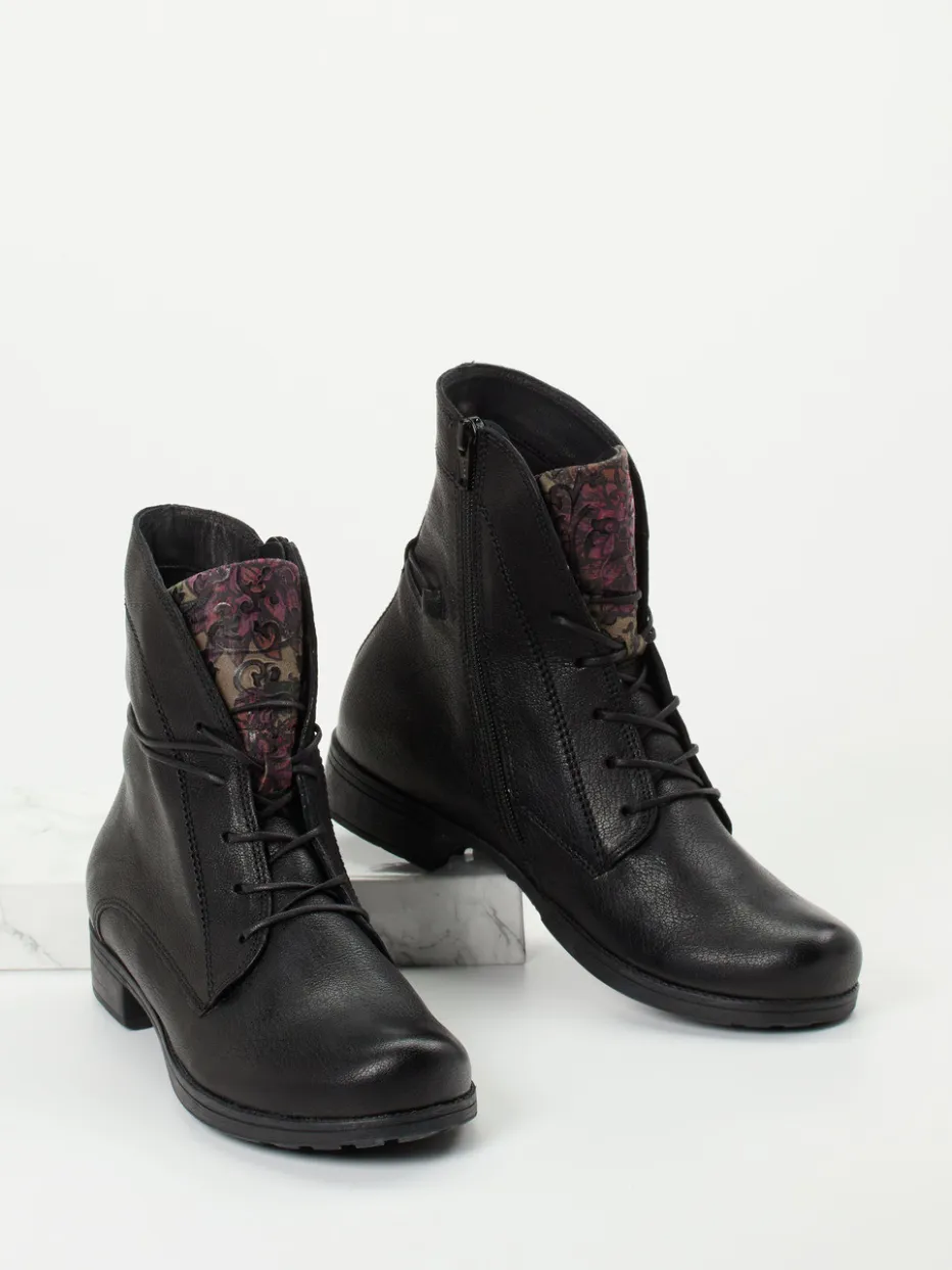 Damen Think – Schnürstiefelette aus Ziegenleder