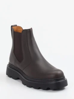 Herren Tod's – Chelsea Boots aus Glattleder Dunkel