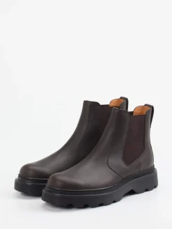 Herren Tod's – Chelsea Boots aus Glattleder Dunkel