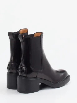 Damen Tod's – Chelsea Boots aus Hochglanzleder