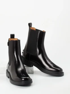 Damen Tod's – Chelsea Boots aus Hochglanzleder