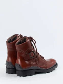 – Combat Boots aus Kalbleder kastanien*Tod's Hot