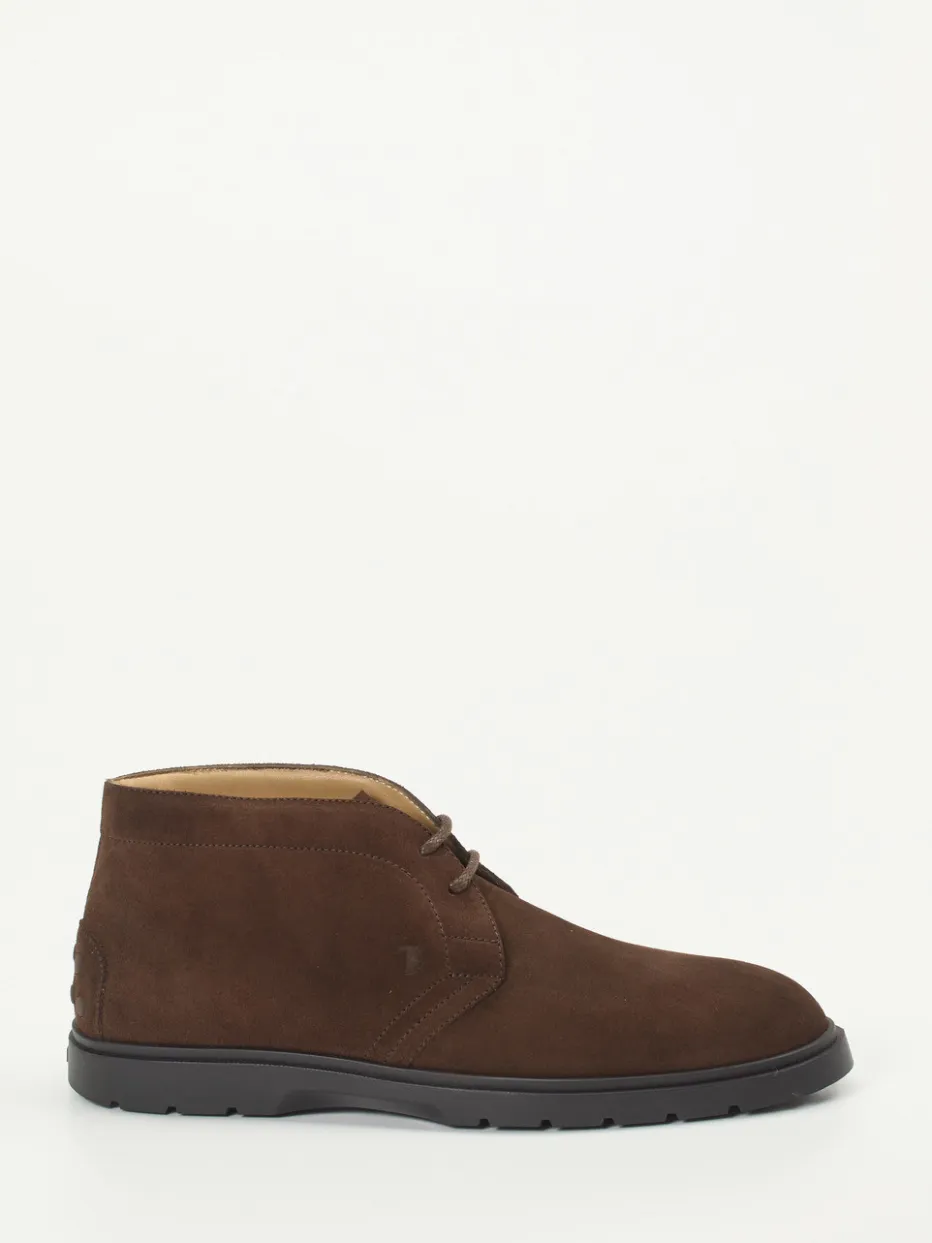 Herren Tod's – Desert Boots aus Veloursleder Dunkel