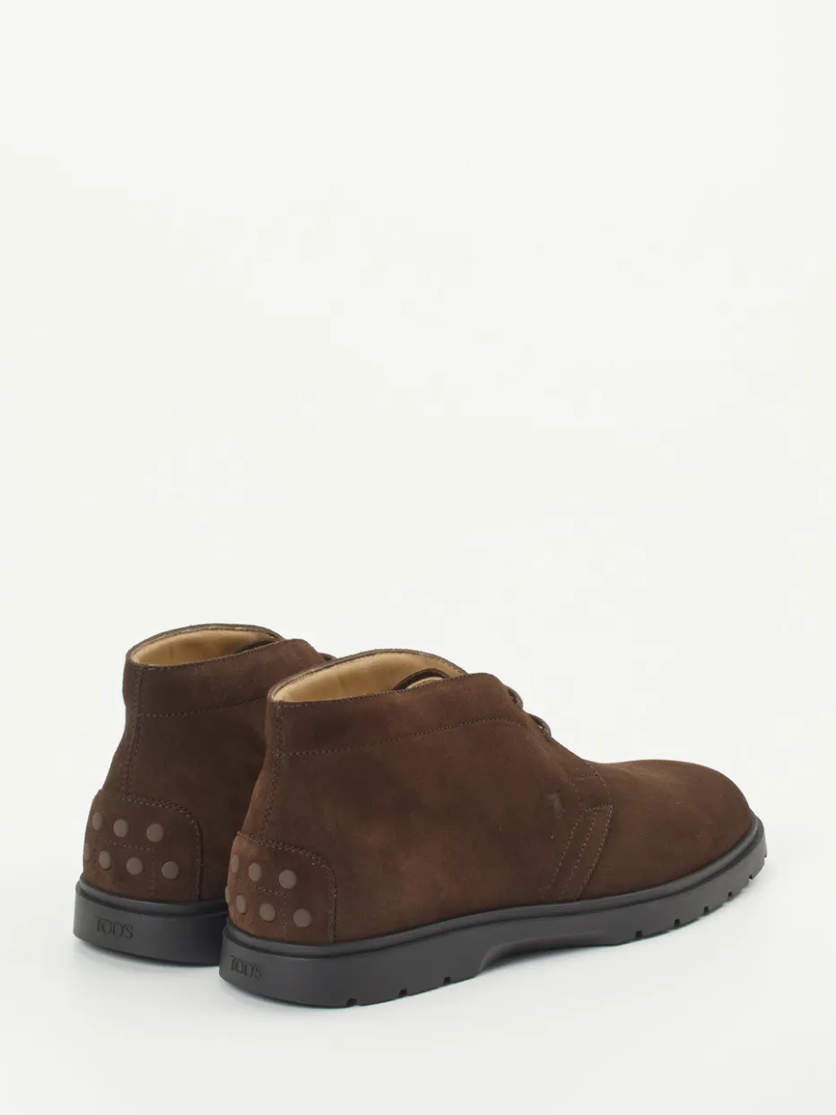 Herren Tod's – Desert Boots aus Veloursleder Dunkel