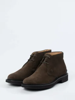 Herren Tod's – Desert Boots aus Veloursleder Dunkel