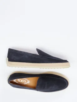Damen Tod's – Espadrille-Loafer aus Veloursleder