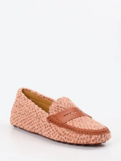 Damen Tod's – Loafer aus Bouclé-Textil in Alt