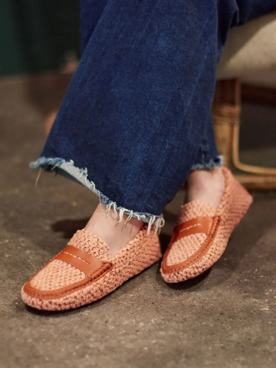 Damen Tod's – Loafer aus Bouclé-Textil in Alt