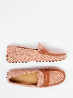 Damen Tod's – Loafer aus Bouclé-Textil in Alt