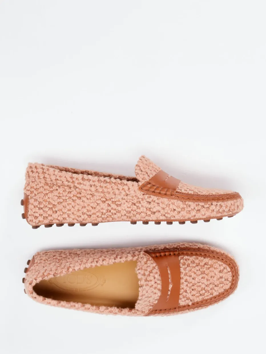 Damen Tod's – Loafer aus Bouclé-Textil in Alt
