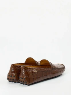 – Loafer aus geprägtem Leder in*Tod's Clearance