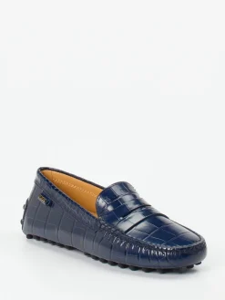 Damen Tod's – Loafer aus geprägtem Leder Dunkel