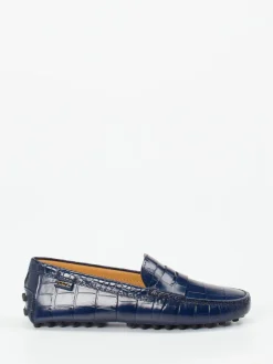 Damen Tod's – Loafer aus geprägtem Leder Dunkel