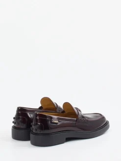 – Loafer aus Hochglanzleder in Burgunder*Tod's Discount