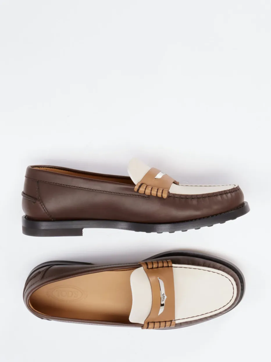 Damen Tod's – Loafer aus Kalbleder in Dunkelbraun