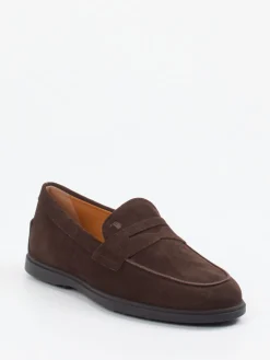 Herren Tod's – Loafer aus Veloursleder Dunkel