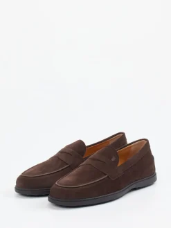 Herren Tod's – Loafer aus Veloursleder Dunkel