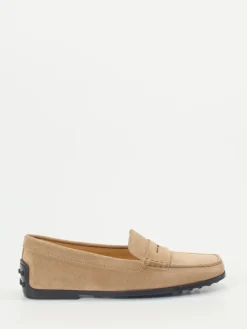 Damen Tod's – Loafer aus Veloursleder sandbeige