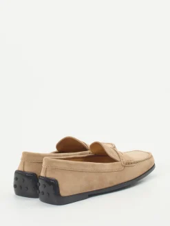 Damen Tod's – Loafer aus Veloursleder sandbeige