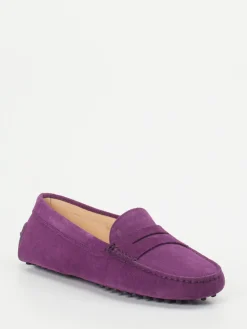– Loafer aus Veloursleder in Violett*Tod's New