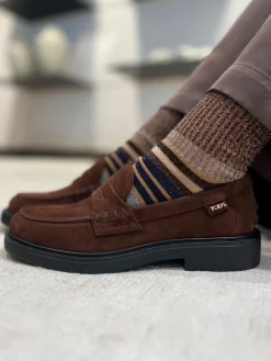 – Loafer aus Veloursleder schokoladen*Tod's Outlet