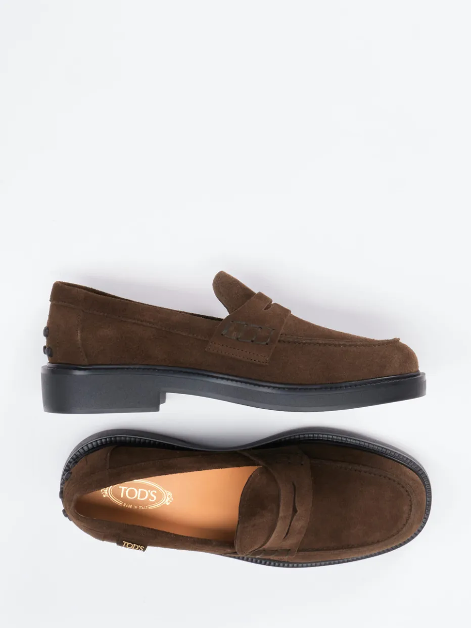 – Loafer aus Veloursleder schokoladen*Tod's Outlet