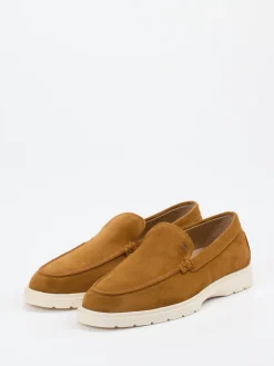 Herren Tod's – Loafer aus Veloursleder cognac
