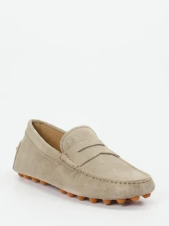 Herren Tod's – Mokassin aus Veloursleder in grau
