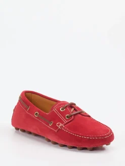 Damen Tod's – Mokassin aus Veloursleder tomaten
