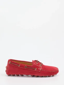 Damen Tod's – Mokassin aus Veloursleder tomaten
