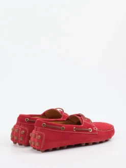 Damen Tod's – Mokassin aus Veloursleder tomaten