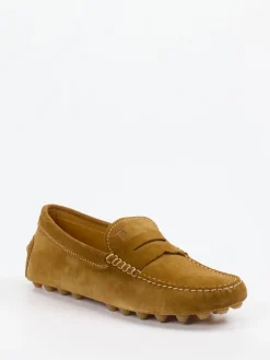 Herren Tod's – Mokassin aus Veloursleder ocker