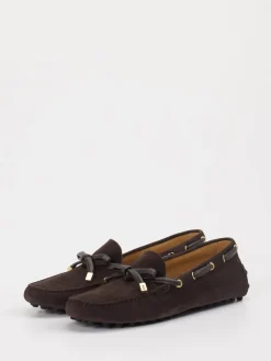 – Mokassins aus Veloursleder Dunkel*Tod's Discount