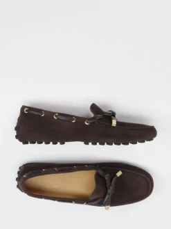 – Mokassins aus Veloursleder Dunkel*Tod's Discount