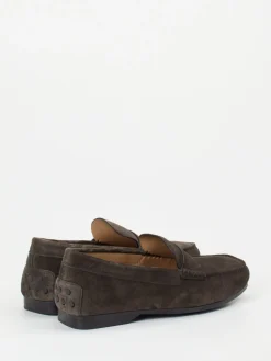 Herren Tod's – Penny Loafer aus Veloursleder Dunkel