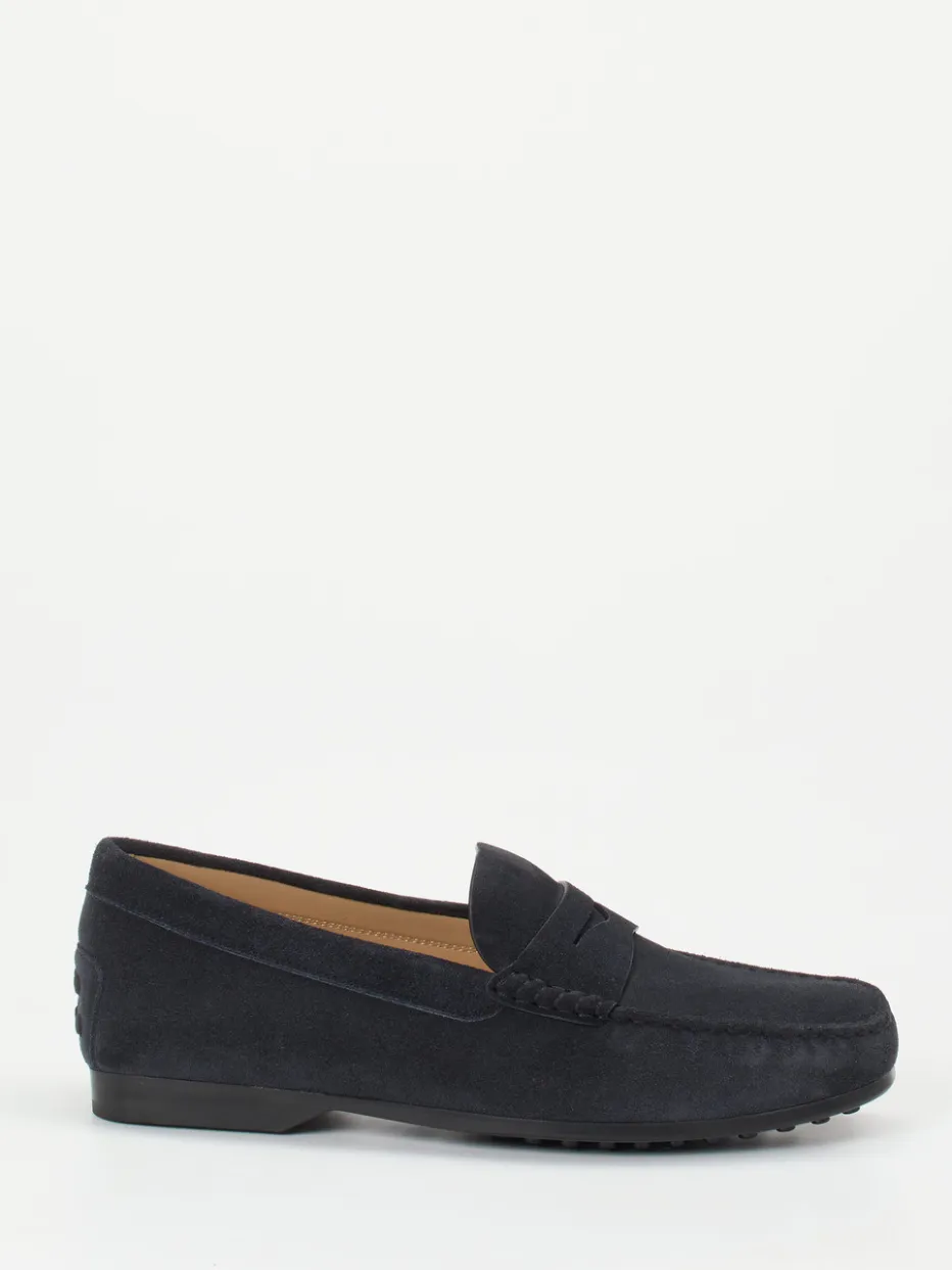 Herren Tod's – Penny Loafer aus Veloursleder in